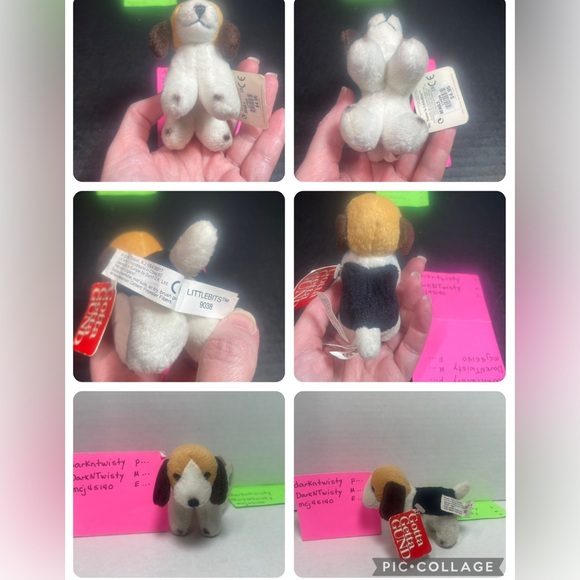 Vintage NWT GUND LITTLEBITS Beagle 3” plush - Picture 14 of 16